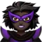 Woman Supervillain: Dark Skin Tone emoji on iPhone