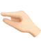 Pinching Hand: Light Skin Tone emoji on iPhone