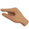 Pinching Hand: Medium Skin Tone emoji on iPhone