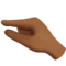 Pinching Hand: Medium-Dark Skin Tone emoji on iPhone