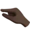 Pinching Hand: Dark Skin Tone emoji on iPhone