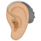 Ear with Hearing Aid: Medium-Light Skin Tone emoji on iPhone