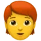 Persona: Cabells vermells emoji a Apple iOS 13.3