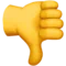 Ibu Jari ke Bawah emoji di Apple iOS 17.4