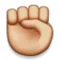 Raised Fist emoji on Apple iOS 5.0