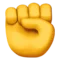 Gehetzte Faust Emoji auf Apple iOS 12.1