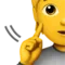 Neslyšící osoba emoji na Apple iOS 17.4