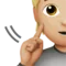Deaf Person: Medium-Light Skin Tone emoji on Apple iOS 13.3