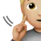 Deaf Person: Medium-Light Skin Tone emoji on iPhone