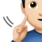 ️ Deaf Man: Light Skin Tone emoji on Apple iOS 17.4