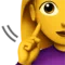 Deaf Woman emoji on iPhone (iOS 14.6)