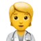 Sağlık Çalışanı Apple üzerinde emoji iOS 13.2