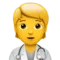 Health Worker emoji on iPhone
