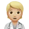 Health Worker: Medium-Light Skin Tone emoji on iPhone