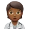️ Health Worker: Medium-Dark Skin Tone emoji on Apple iOS 13.3