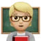 Lærer: Mellem-lys hudtone emoji på Apple iOS 15.4
