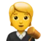 Judge emoji on iPhone