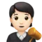 评委：浅肤色 iPhone 上的表情符号 (iOS 16.4)