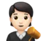 Judge: Light Skin Tone emoji on iPhone