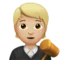 ️ Beurteilung: Mittlerer bis heller Hautton Emoji auf Apple iOS 17.4