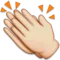 Mâini care bat din palme emoji pe Apple iOS 6.0