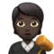 Judge: Dark Skin Tone emoji on iPhone