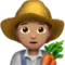 Farmer: Medium Skin Tone emoji on Apple iOS 17.4