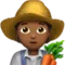 Farmer: Medium-Dark Skin Tone emoji on iPhone (iOS 14.6)