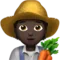 Farmer: Dark Skin Tone emoji on Apple iOS 16.4