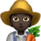 Farmář: Tmavý odstín pleti emoji na Apple iOS 17.4
