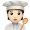Cook: Light Skin Tone emoji on iPhone