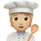 Aşçı: Orta-Açık Ten Tonu Apple üzerinde emoji iOS 17.4
