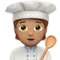 Cook: Medium Skin Tone emoji on iPhone