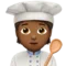 Cook: Medium-Dark Skin Tone emoji on iPhone