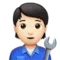 Μηχανικός: Ανοιχτόχρωμος τόνος δέρματος emoji στο iPhone (iOS 17.4)