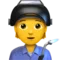 Factory Worker emoji on Apple iOS 17.4