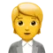 Office Worker emoji on Apple iOS 17.4