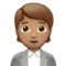 Office Worker: Medium Skin Tone emoji on iPhone