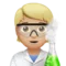 Scienziato: Carnagione medio-chiara emoji su Apple iOS 14.2