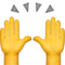 Raising Hands emoji on Apple iOS 11.1