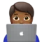 Ahli Teknologi: Ton Kulit Sederhana Gelap emoji di Apple iOS 15.4