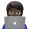 Tecnólogo: Tono de piel oscuro emoji en Apple iOS 13.3