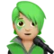 Singer: Medium-Light Skin Tone emoji on Apple iOS 16.4