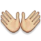Offene Hände Emoji auf Apple iOS 4.0