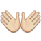 Open Hands emoji on Apple iOS 6.0