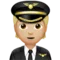 ️ Pilot: Medium-Light Skin Tone emoji on Apple iOS 17.4