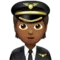️ Pilot: Medium-Dark Skin Tone emoji on Apple iOS 14.6