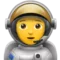 Astronaut emoji on iPhone