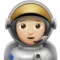 Astronauta: To de pell mitjà-clar emoji a Apple iOS 14.2
