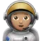Αστροναύτης: Μεσαίος τόνος δέρματος emoji στο iPhone (iOS 17.4)